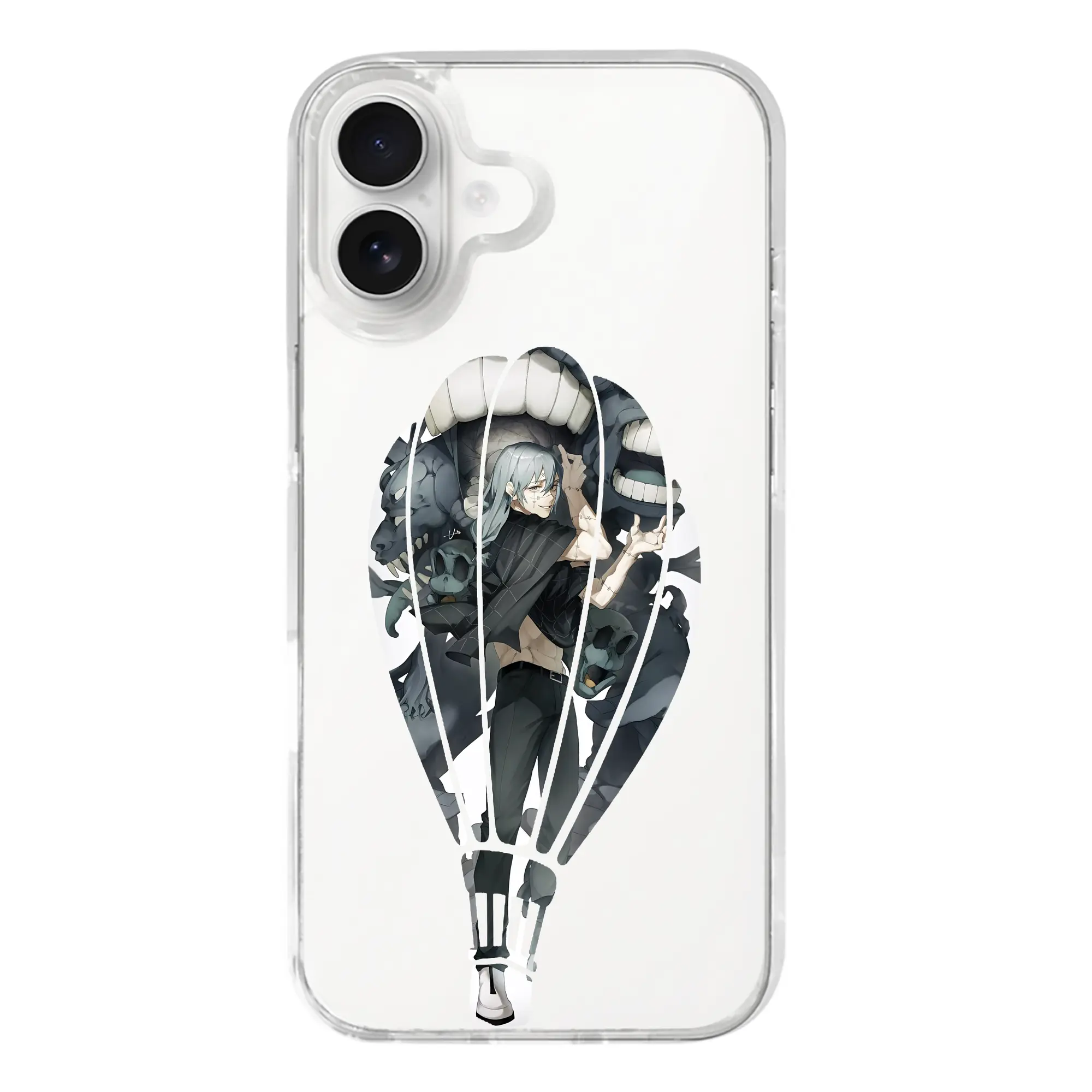 呪術廻戦 グッズ,真人 - iPhone 17シリーズ 透明スマホケース – 薄型・耐衝撃・精密フィット保護カバー